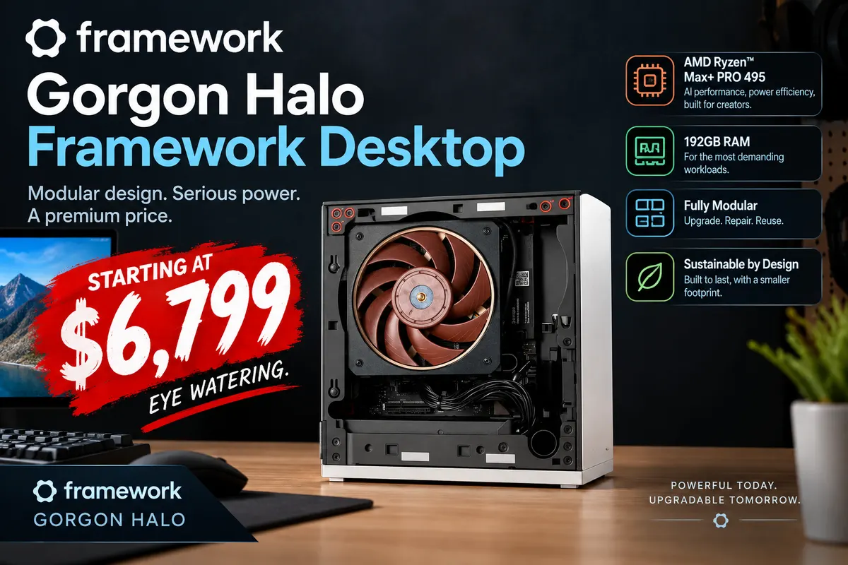 Framework Desktop Gets Gorgon Halo and 192GB of RAM